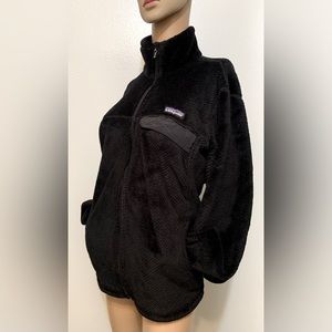 Patagonia Zip-up Black Pocket Fleece Women’s L/XL